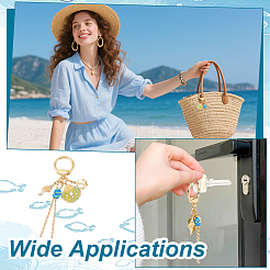 1Pc Zinc Alloy Shell Shape Keychains&nbsp;KEYC-NB0001-83