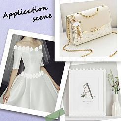 3 Yards Embroidery Flower Polyester Lace Trim&nbsp;OCOR-GF0002-53