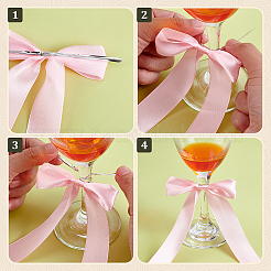 24Pcs Polyester Wine Glass Charms&nbsp;HJEW-WR00042