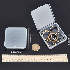 8Pcs 4 Colors Zinc Alloy Linking Rings&nbsp;FIND-GF0003-21