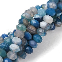 Natural Banded Agate/Striped Agate Beads Strands&nbsp;G-E605-A02-02B