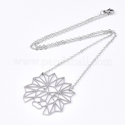 Non-Tarnish 201 Stainless Steel Pendant Necklaces&nbsp;LS-NJEW-T009-JN086-1-40