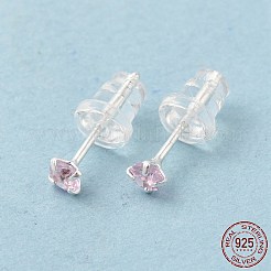 Cubic Zirconia Diamond Stud Earrings&nbsp;STER-M105-01A-S