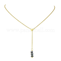 304 Stainless Steel Lariat Necklaces&nbsp;NJEW-JN06152-01