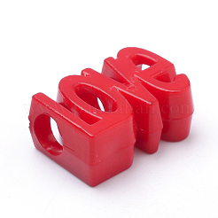 Opaque Acrylic European Beads&nbsp;X-SACR-Q190-22