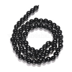 Black Stone Beads Strands&nbsp;X-G-I087-6mm