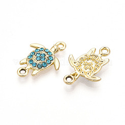 Alloy Rhinestone Connector Charms&nbsp;ALRI-T011-01