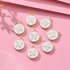 Golden Plated Alloy Charms&nbsp;X-ENAM-S118-01N
