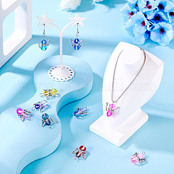 20Pcs Transparent Glass Pendants&nbsp;PALLOY-TAC0163