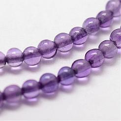 Natural Amethyst Beads Strands&nbsp;G-N0215-03-2mm