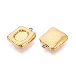 304 Stainless Steel Pendant Cabochon Settings&nbsp;STAS-T075-25G