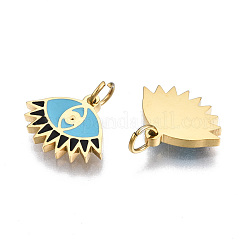 316 Surgical Stainless Steel Enamel Charms&nbsp;STAS-S116-399G