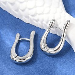 Brass Hoop Earrings&nbsp;EJEW-Q016-16P