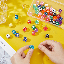 56Pcs 14 Styles Transparent Resin Pendants&nbsp;FIND-FH0010-47