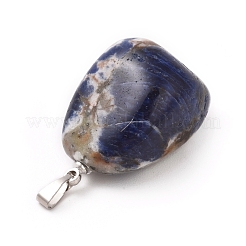 Natural Sodalite Pendants&nbsp;X-G-k302-B12