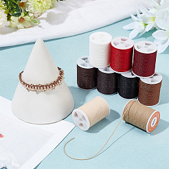 9 Rolls 9 Colors Round Waxed Polyester Cord&nbsp;YC-PH0002-41