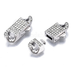 304 Stainless Steel Box Clasps&nbsp;STAS-N087-35A-01P
