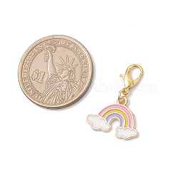 Rainbow Alloy Enamel Pendant Decorations&nbsp;HJEW-JM04116