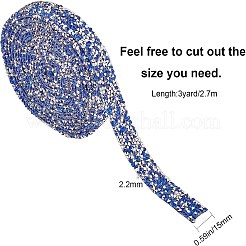 3 Yards Glitter Hotfix Rhinestone(Hot Melt Adhesive On The Back)&nbsp;DIY-WH0176-53B-02