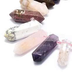 Natural Mixed Gemstone Beads Strands&nbsp;G-F715-049