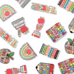 16Pcs 8 Styles Teachers' Day Printed Opaque Acrylic Pendants&nbsp;FIND-FS0003-84