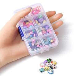 160Pcs 8 Style Handmade Polymer Clay Beads&nbsp;CLAY-YW0001-72