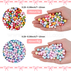 1 Bag 2 Colors Small Craft Foam Balls&nbsp;KY-SP0001-82
