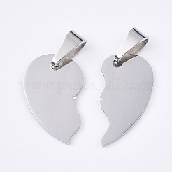 Non-Tarnish 201 Stainless Steel Split Pendants&nbsp;STAS-T048-04