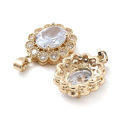 Brass with K9 Glass Pendants&nbsp;KK-Z031-12KCG