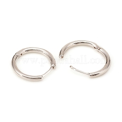 Brass Huggie Hoop Earrings&nbsp;X-KK-D160-55P