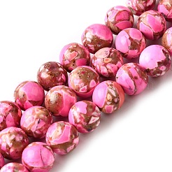 Dyed Natural Magnesite Beads Strands&nbsp;G-L617-D01-8mm-06