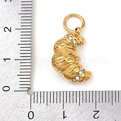304 Stainless Steel Rhinestone Pendants&nbsp;STAS-I365-01G-03