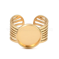 304 Stainless Steel Cuff Ring Components&nbsp;SA-CBA82C8-03C-G