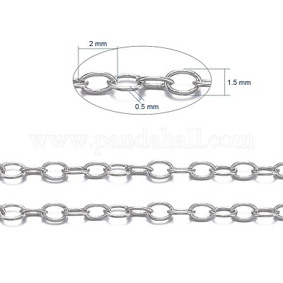 Brass Cable Chains&nbsp;CHC-034Y-P-1