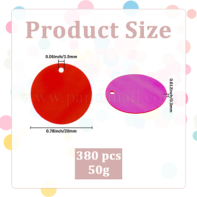 PVC Sequin Pendants&nbsp;KY-WH0083-009A-1