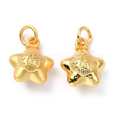 Brass Charms&nbsp;ZIRC-I054-29-1