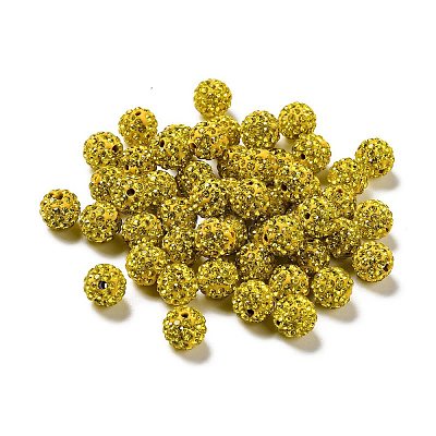 Pave Disco Ball Beads&nbsp;RB-A130-10mm-17-1