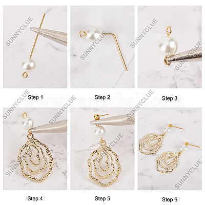 Wholesale DIY Geometry Dangle Stud Earring Making Kit