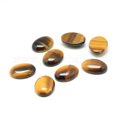 Natural Tiger Eye Gemstone Cabochons&nbsp;G-T020-18x25mm-14-1