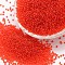 15/0 Glass Seed Beads, Grade A, Round, Transparent Colours, Red, 1.3~1.5mm, Hole: 0.5mm, about 75000pcs/pound