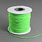 Round Elastic Cord, with Nylon Outside and Rubber Inside, Lime, 2mm, about 43.74 yards(40m)/roll