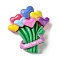 Spring Theme Opaque Resin Decoden Cabochons, Flower, 28x24.5x9.5mm