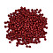 8/0 Opaque Colours Round Glass Seed Beads, Crimson, 3mm, Hole:1mm, about 1101pcs/50g