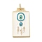 Brass Micro Pave Cubic Zirconia Pendant with Enamel, Rectangle, White, 45.5x25.5x2.5mm, Hole: 4.5mm