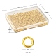 Brass Open Jump Rings&nbsp;KK-YW0001-38-3