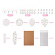 DIY Sublimation Blank Earring Making Kit&nbsp;DIY-SW0001-14-4
