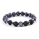 Natural Lava Rock Stretch Bracelets&nbsp;PW-WG48909-07-1