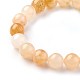 Natural Topaz Jade Beads Stretch Bracelets&nbsp;BJEW-F380-01-C07-2