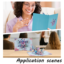 3D Pop Up Flower Paper Teachers' Day Greeting Card&nbsp;AJEW-WH0673-79