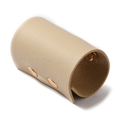 PU Leather Foldable Ponytail Holder Hair Cuff&nbsp;OHAR-WH0021-28B